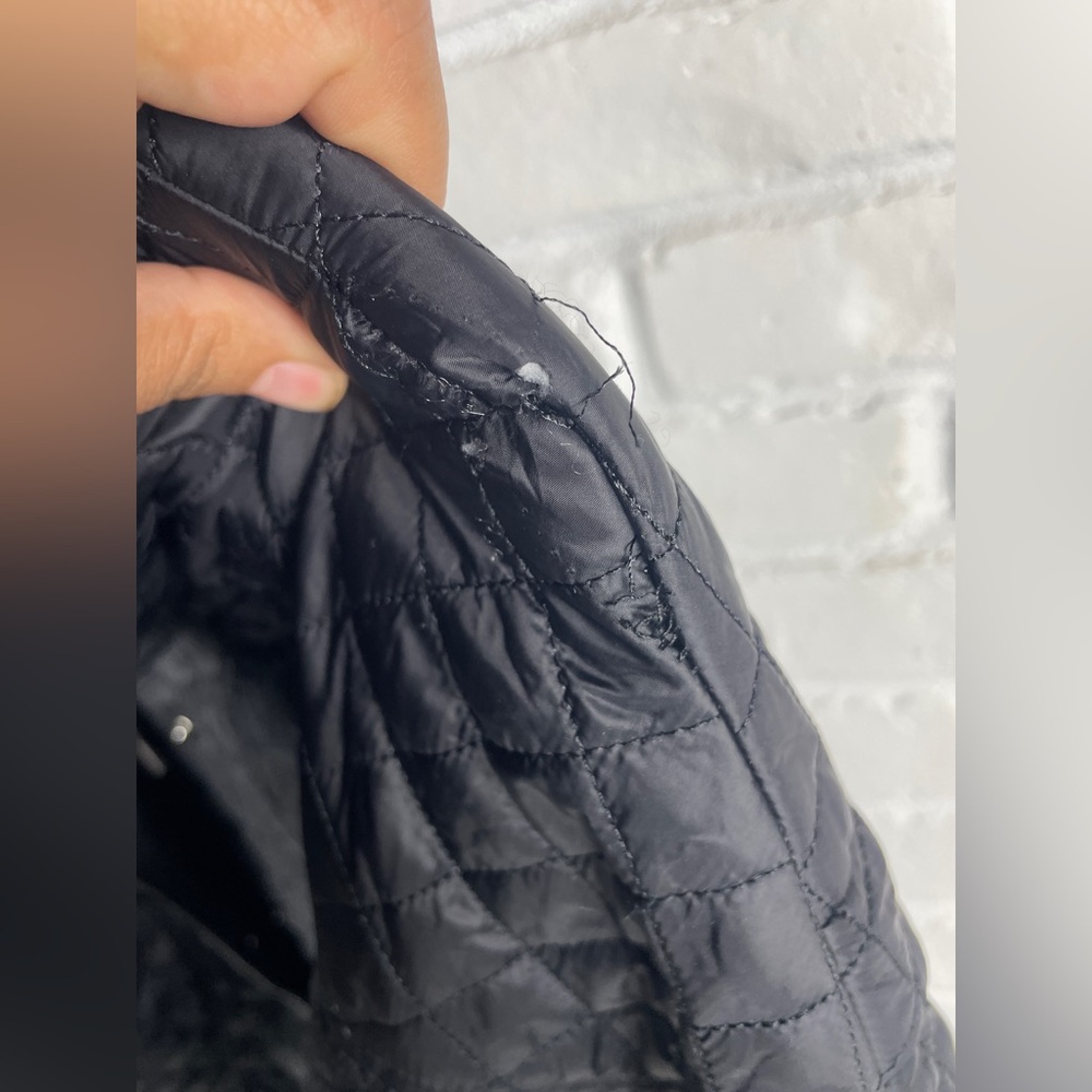 ZIAI Black Quilted Belted Jacket Snap Front Lightweight Coat Euro 42 - Picture 5 of 10